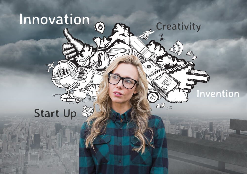 Product thinking illustrated around a designer